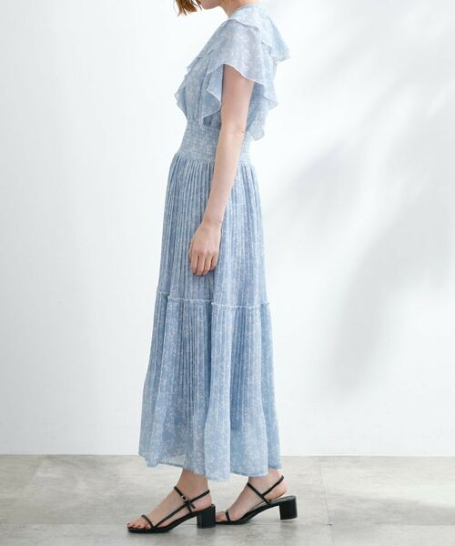 grove / グローブ ロング・マキシ丈ワンピース | 夏の主役シフォンプリントプリーツワンピース | 詳細18