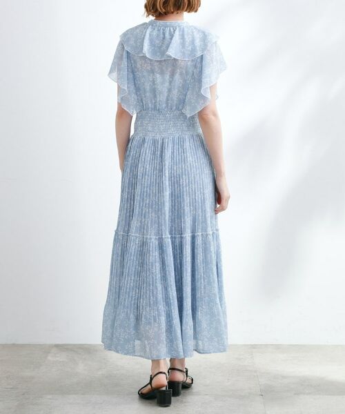 grove / グローブ ロング・マキシ丈ワンピース | 夏の主役シフォンプリントプリーツワンピース | 詳細19