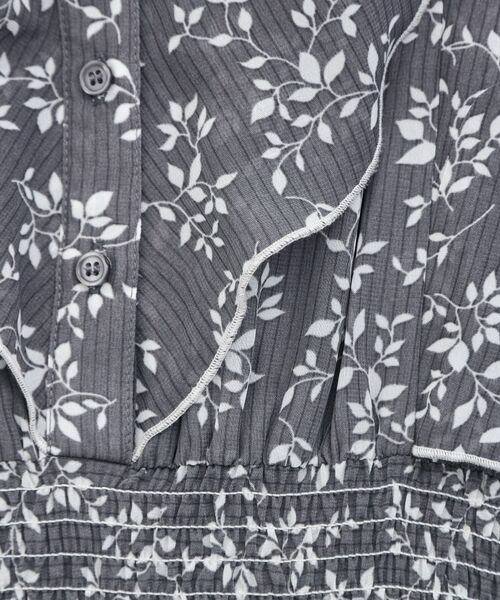 grove / グローブ ロング・マキシ丈ワンピース | 夏の主役シフォンプリントプリーツワンピース | 詳細4