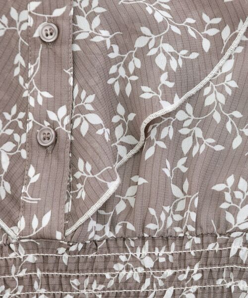 grove / グローブ ロング・マキシ丈ワンピース | 夏の主役シフォンプリントプリーツワンピース | 詳細8