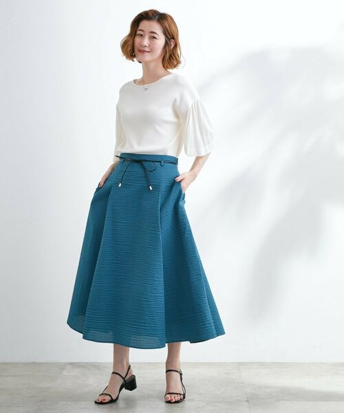 grove / グローブ スカート | コードリボンタックAラインスカート | 詳細3