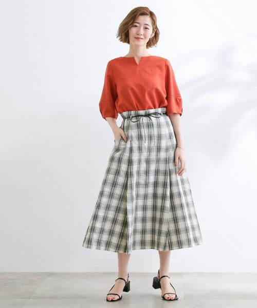 grove / グローブ スカート | コードリボンタックAラインスカート | 詳細6