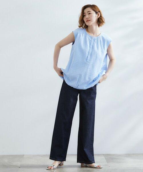 grove / グローブ シャツ・ブラウス | 裾のボリュームが今年気分 ストライプバルーンブラウス | 詳細11