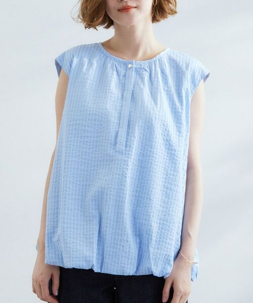 grove / グローブ シャツ・ブラウス | 裾のボリュームが今年気分 ストライプバルーンブラウス | 詳細13