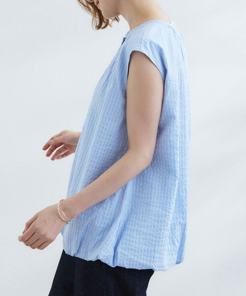 grove / グローブ シャツ・ブラウス | 裾のボリュームが今年気分 ストライプバルーンブラウス | 詳細14