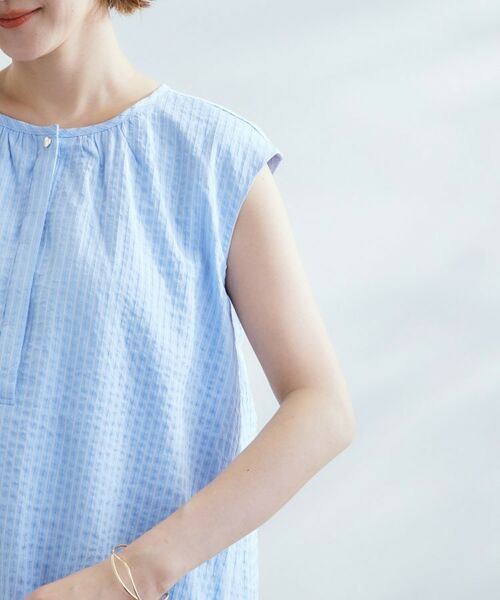 grove / グローブ シャツ・ブラウス | 裾のボリュームが今年気分 ストライプバルーンブラウス | 詳細17