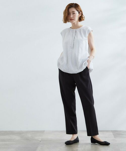 grove / グローブ シャツ・ブラウス | 裾のボリュームが今年気分 ストライプバルーンブラウス | 詳細2