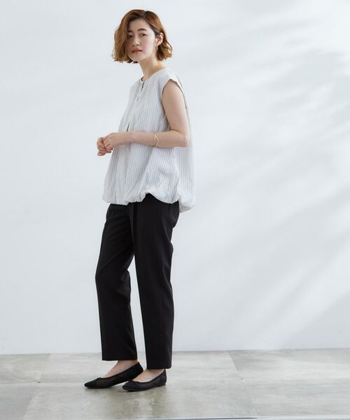 grove / グローブ シャツ・ブラウス | 裾のボリュームが今年気分 ストライプバルーンブラウス | 詳細3