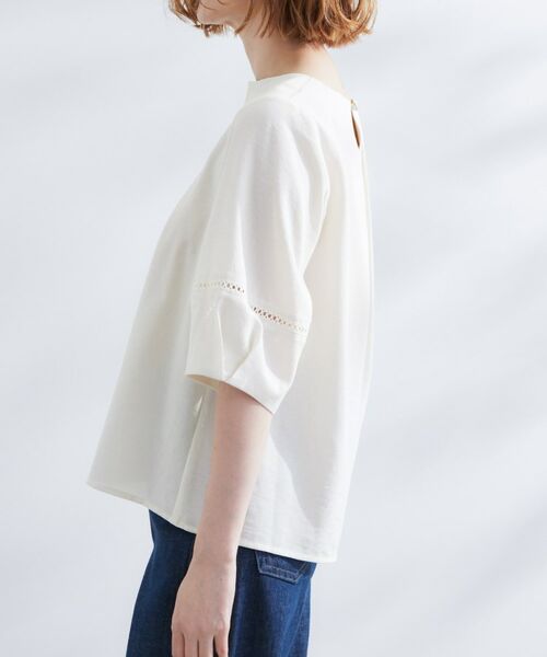 grove / グローブ シャツ・ブラウス | お洒落に決まる 麻調袖コンシャスブラウス | 詳細18