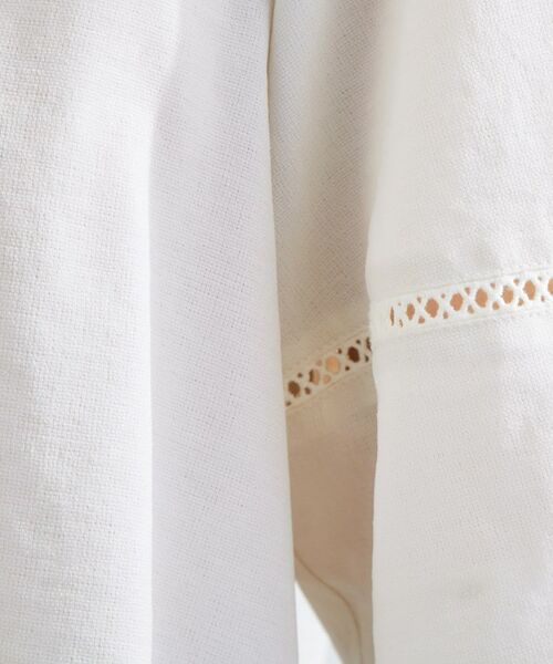 grove / グローブ シャツ・ブラウス | お洒落に決まる 麻調袖コンシャスブラウス | 詳細4