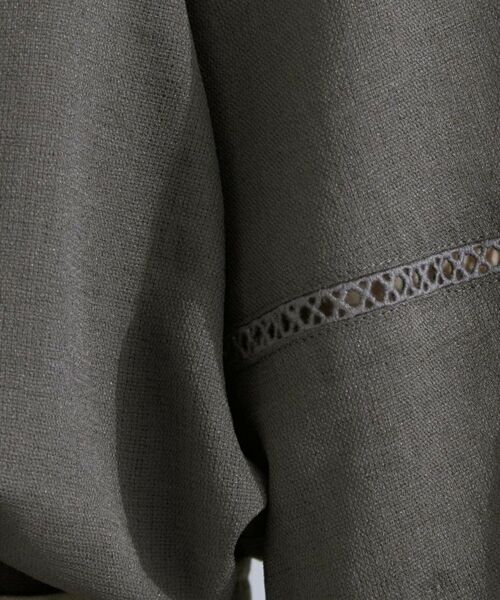 grove / グローブ シャツ・ブラウス | お洒落に決まる 麻調袖コンシャスブラウス | 詳細8