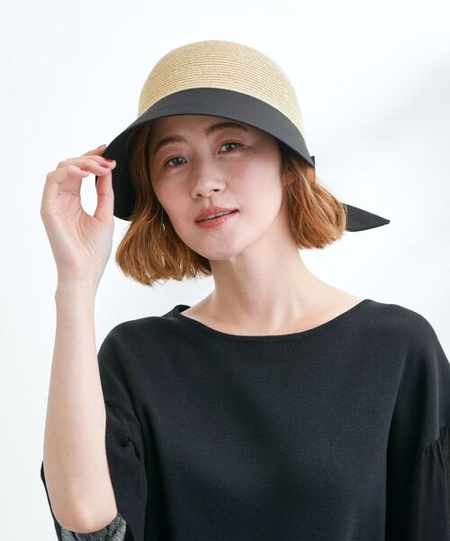 grove / グローブ キャップ | ウォッシャブルブレード切替ワイドブリムリボンキャップ | 詳細6