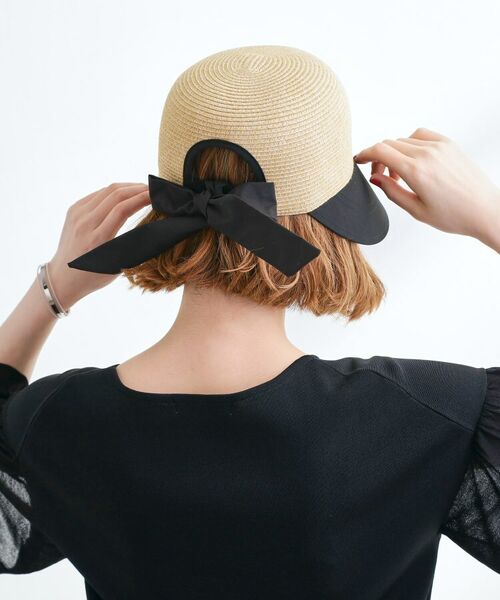 grove / グローブ キャップ | ウォッシャブルブレード切替ワイドブリムリボンキャップ | 詳細7