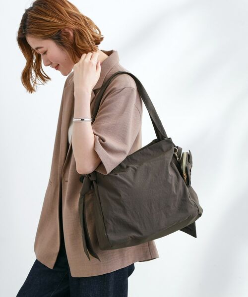 grove / グローブ ショルダーバッグ | 【撥水】リボンチャームサイドノットショルダー | 詳細1