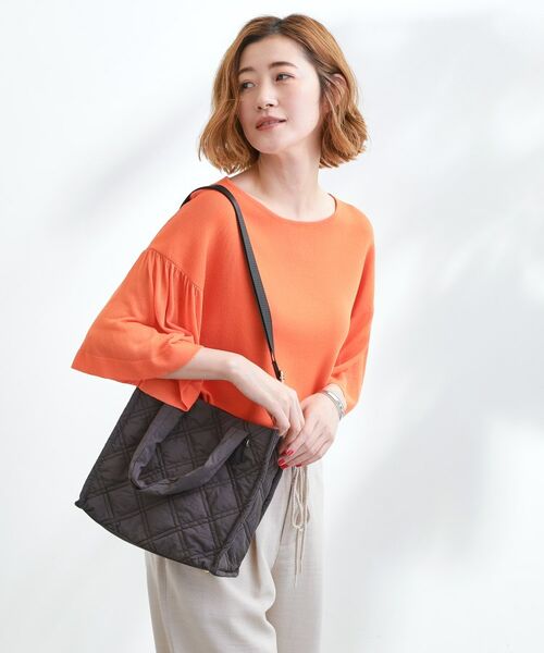 grove / グローブ トートバッグ | 【撥水】キルトスクエア2WAYトート | 詳細1