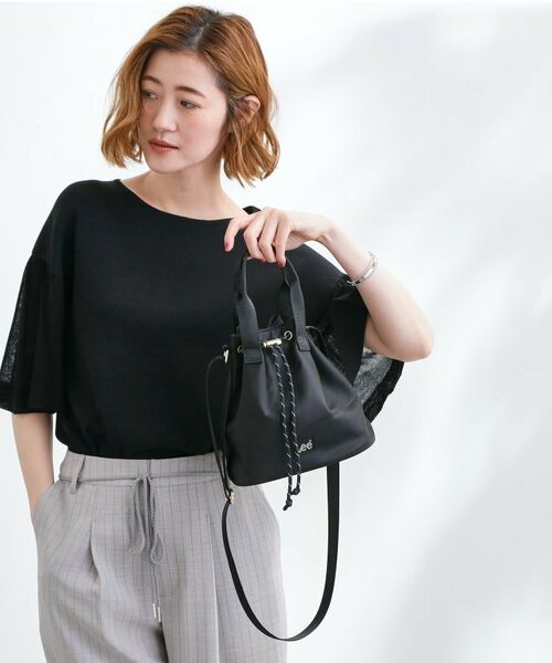 grove / グローブ ショルダーバッグ | 【Lee別注・撥水】巾着ハンドルショルダー | 詳細3