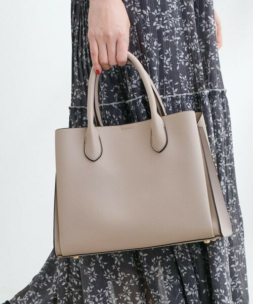 grove/グローブ 【人間工学】中仕切りバイカラー2WAYトート ライトグレー(511) 00