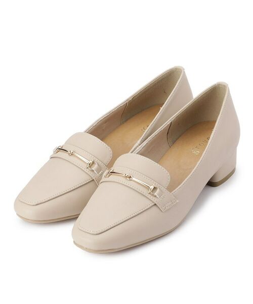 grove/グローブ ビットヒールローファー ライトベージュ(051) L(24.0~24.5cm) grove/グローブ ビットヒールローファー ライトベージュ(051) L(24.0~24.5cm)