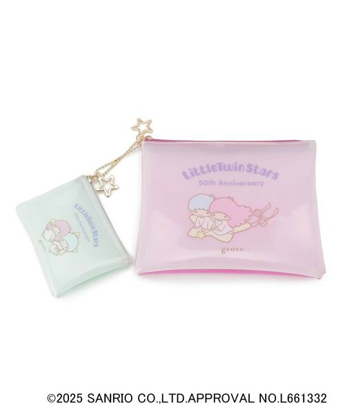 grove / グローブ ポーチ | Kiki&LalaコラボPVCセットポーチ(ライトピンク(070))