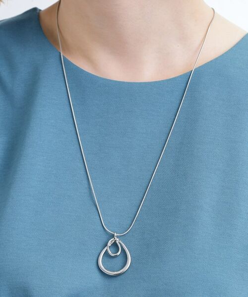 grove / グローブ ネックレス・ペンダント・チョーカー | 【ネックホルダー】ダブルリングチェーンネックレス | 詳細4
