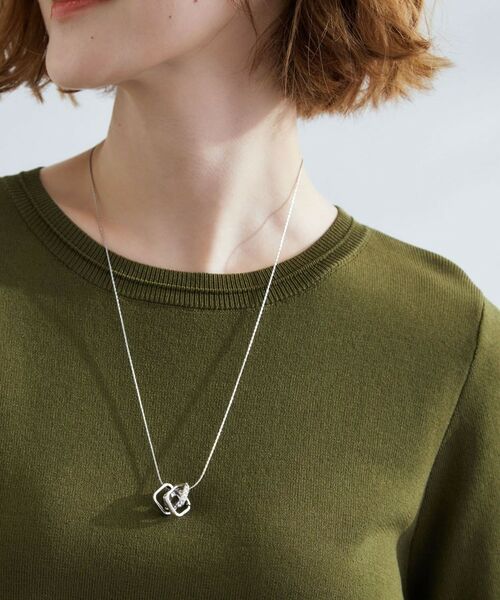 grove / グローブ ネックレス・ペンダント・チョーカー | スクエアビジューリングネックレス | 詳細6