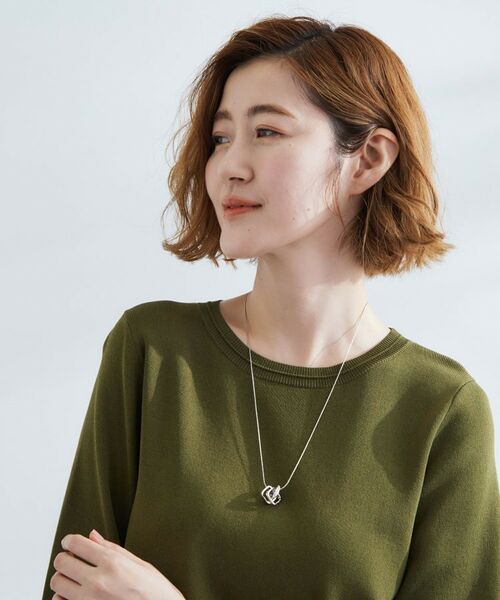 grove / グローブ ネックレス・ペンダント・チョーカー | スクエアビジューリングネックレス | 詳細7