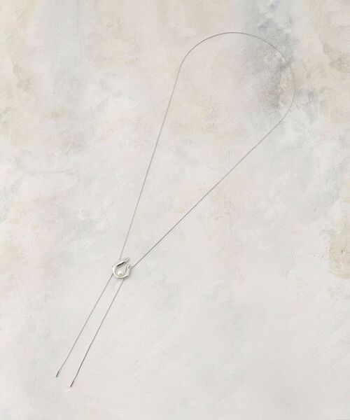 grove / グローブ ネックレス・ペンダント・チョーカー | U字メタルパール調スライドネックレス | 詳細2