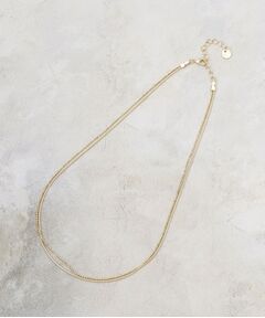 grove / グローブ ネックレス・ペンダント・チョーカー | ダブルチェーンショートネックレス