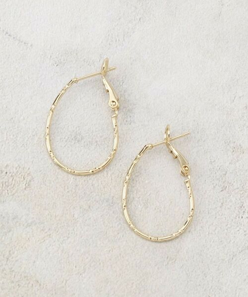 grove / グローブ ピアス・イヤリング | ニュアンスオーバルメタルピアス | 詳細1