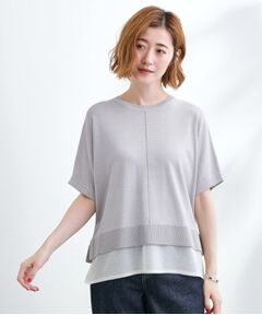 grove / グローブ ニット・セーター | 【夏に嬉しい機能付き】やわらかドライタッチレイヤードライクニット