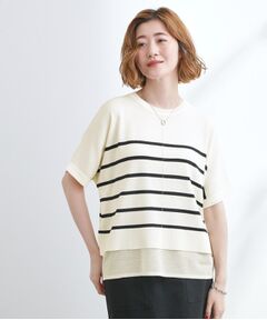 grove / グローブ ニット・セーター | 【夏に嬉しい機能付き】やわらかドライタッチレイヤードライクニット