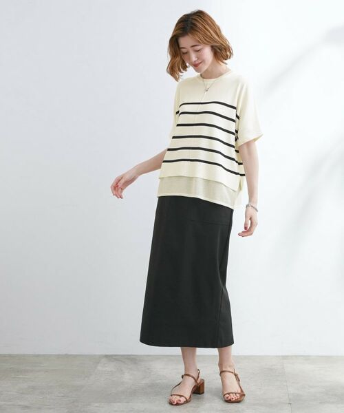 grove / グローブ ニット・セーター | 【夏に嬉しい機能付き】やわらかドライタッチレイヤードライクニット | 詳細11