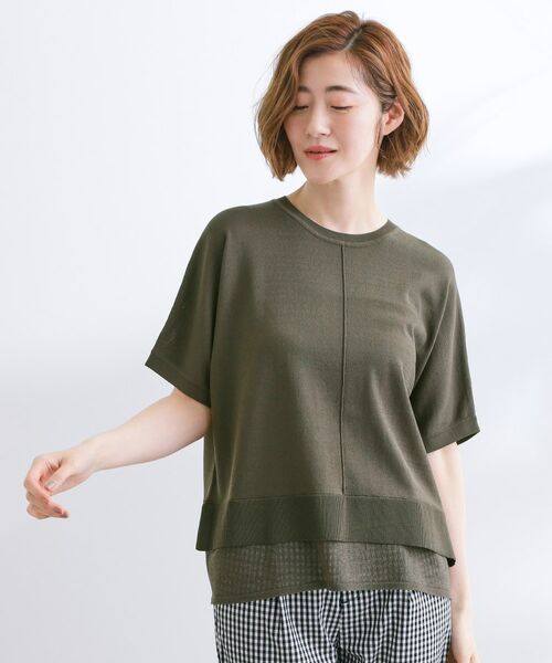 grove / グローブ ニット・セーター | 【夏に嬉しい機能付き】やわらかドライタッチレイヤードライクニット | 詳細13