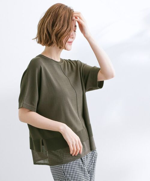 grove / グローブ ニット・セーター | 【夏に嬉しい機能付き】やわらかドライタッチレイヤードライクニット | 詳細14