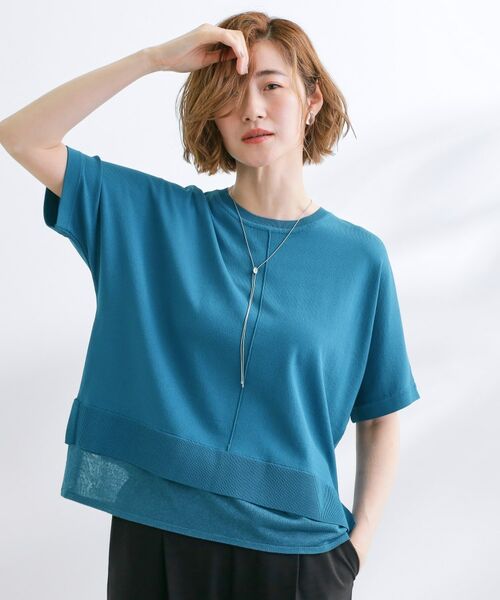 grove / グローブ ニット・セーター | 【夏に嬉しい機能付き】やわらかドライタッチレイヤードライクニット | 詳細17