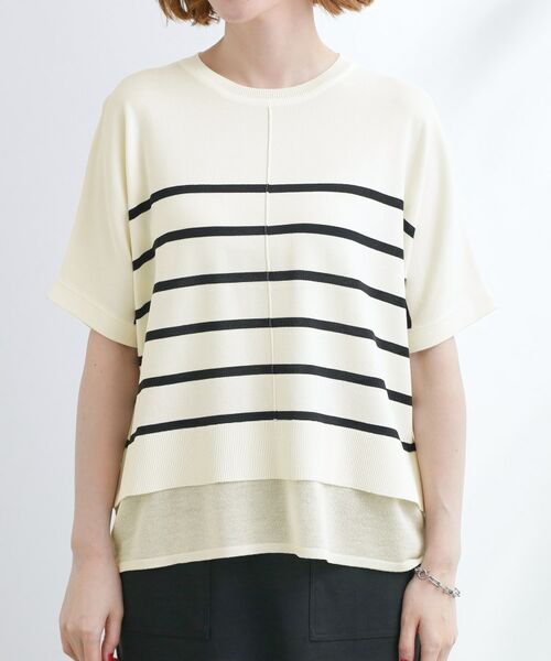 grove / グローブ ニット・セーター | 【夏に嬉しい機能付き】やわらかドライタッチレイヤードライクニット | 詳細21