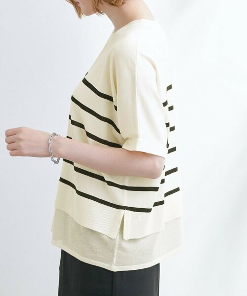 grove / グローブ ニット・セーター | 【夏に嬉しい機能付き】やわらかドライタッチレイヤードライクニット | 詳細22