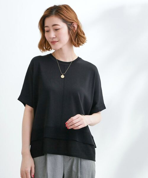 grove / グローブ ニット・セーター | 【夏に嬉しい機能付き】やわらかドライタッチレイヤードライクニット | 詳細5