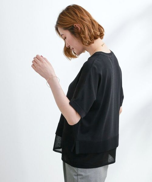 grove / グローブ ニット・セーター | 【夏に嬉しい機能付き】やわらかドライタッチレイヤードライクニット | 詳細6