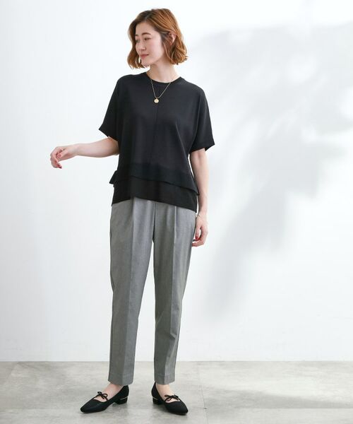 grove / グローブ ニット・セーター | 【夏に嬉しい機能付き】やわらかドライタッチレイヤードライクニット | 詳細7