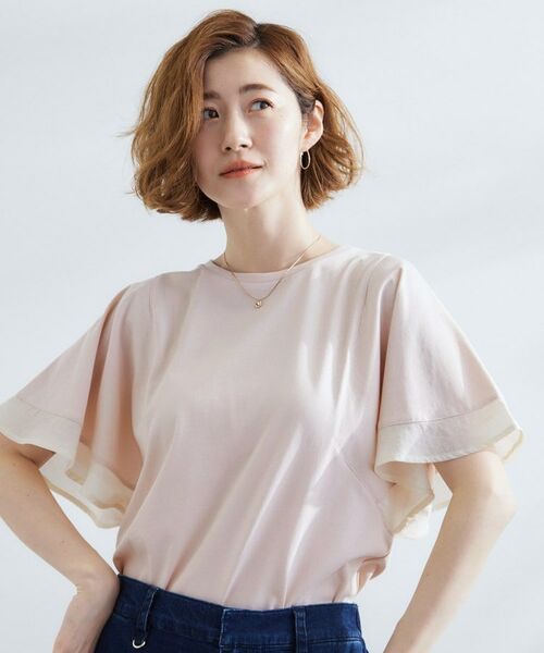 grove / グローブ Tシャツ | 【UVカット/二の腕カバー】1枚で着映えするフレアスリーブデザイン | 詳細13