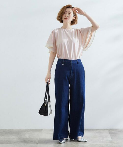 grove / グローブ Tシャツ | 【UVカット/二の腕カバー】1枚で着映えするフレアスリーブデザイン | 詳細15