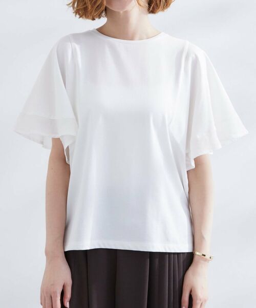 grove / グローブ Tシャツ | 【UVカット/二の腕カバー】1枚で着映えするフレアスリーブデザイン | 詳細17