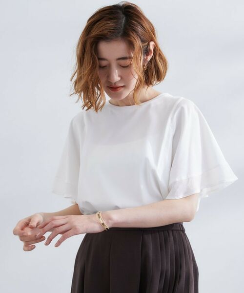 grove / グローブ Tシャツ | 【UVカット/二の腕カバー】1枚で着映えするフレアスリーブデザイン | 詳細2