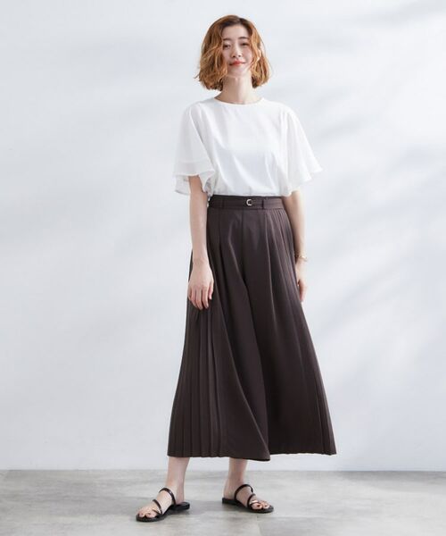 grove / グローブ Tシャツ | 【UVカット/二の腕カバー】1枚で着映えするフレアスリーブデザイン | 詳細3