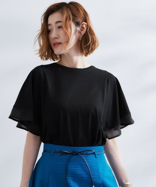 grove / グローブ Tシャツ | 【UVカット/二の腕カバー】1枚で着映えするフレアスリーブデザイン | 詳細5