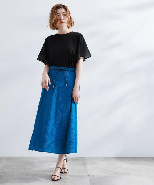 grove / グローブ Tシャツ | 【UVカット/二の腕カバー】1枚で着映えするフレアスリーブデザイン | 詳細7