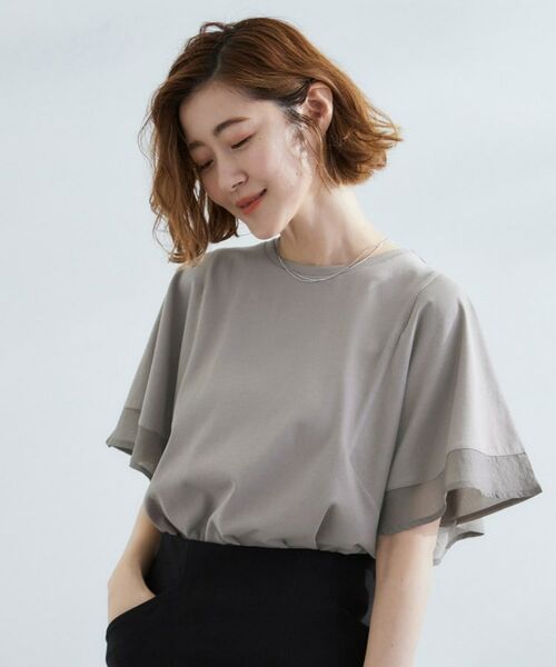 grove / グローブ Tシャツ | 【UVカット/二の腕カバー】1枚で着映えするフレアスリーブデザイン | 詳細9