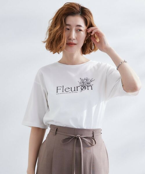 grove / グローブ Tシャツ | 【UVカット/二の腕カバー】ハーフスリーブロゴTシャツ | 詳細1