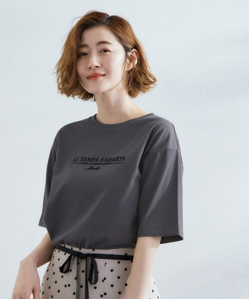 grove / グローブ Tシャツ | 【UVカット/二の腕カバー】ハーフスリーブロゴTシャツ | 詳細13